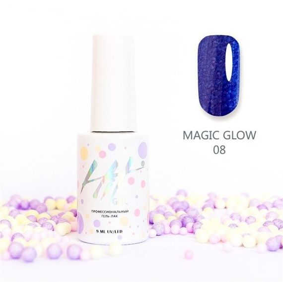 Гель-лак ТМ &quot;HIT gel&quot; №08 Magic glow, 9 мл