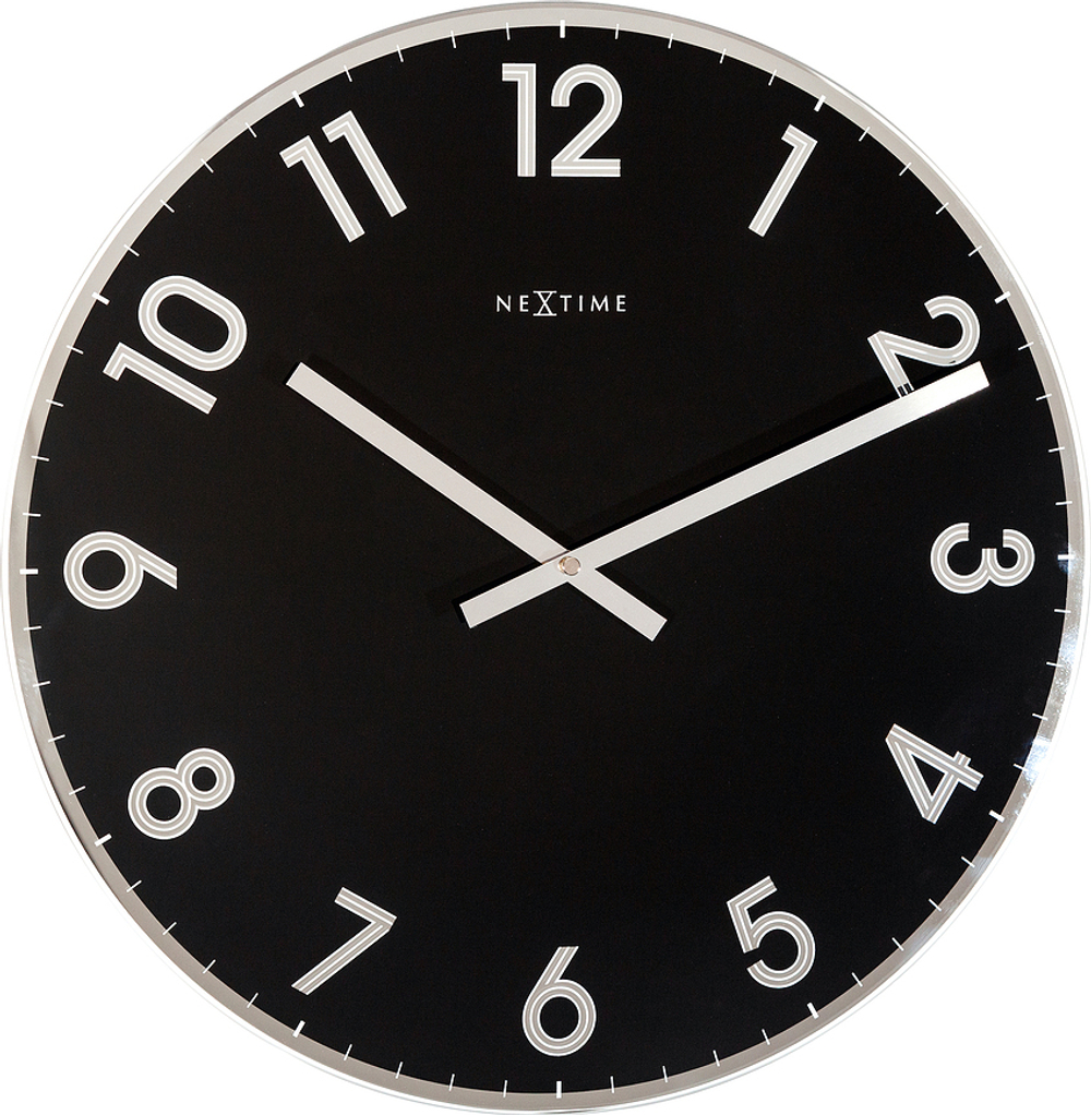 Настенные часы NeXtime Reflect, стекло, 43 см