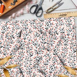 Ткань муслин цветочный рисунок с летним цветком