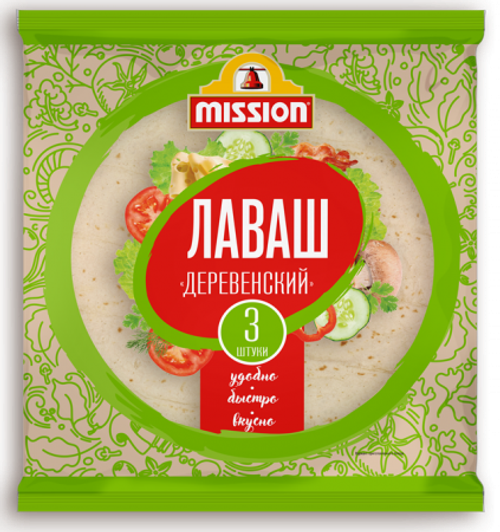Mission Лаваш "Деревенский" 3шт 270гр