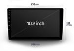 Магнитола для 10" рамки - Kuberg QLed, Android 12, Быстрая, CarPlay, 4G SIM-слот