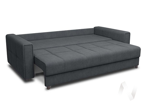 Диван прямой Манхеттен 2 (БД) тик-так LUMA 24 (графитовый)