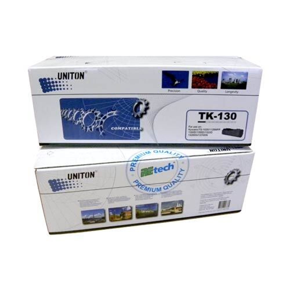 Тонер-картридж UNITON, аналог KYOCERA TK-130 для FS-1300D/1350DN/1028MFP/1128MFP (7,5K, TOMOEGAWA)