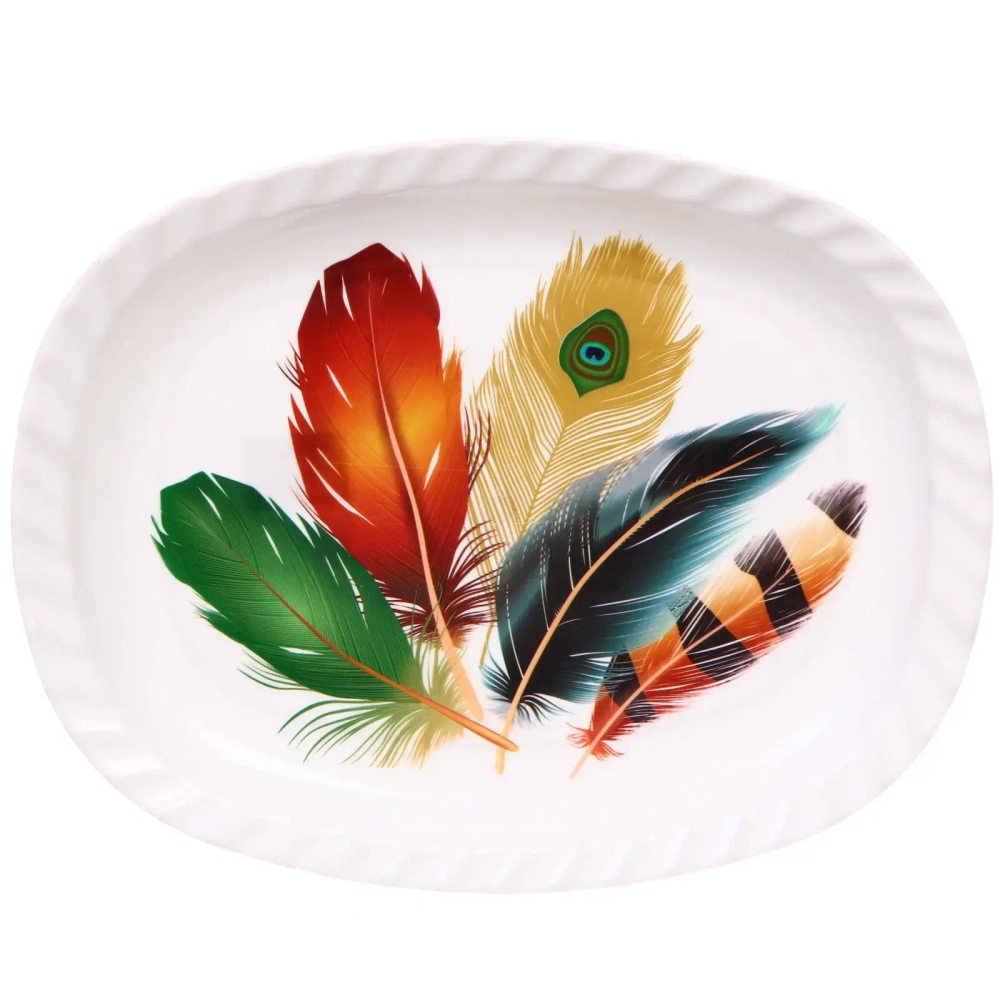 Поднос пластиковый «Волшебное перо» 37*29*3см