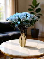 пионовидные голубые