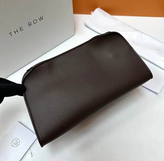 Клатч The Row Peggy, коричневый
