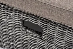 "Рим" комплект шезлонг со столиком, цвет графит