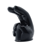 Насадка на вибромасажер Power Head в виде 2-х пальцев (Цвет черный ) (Цвет: черный)