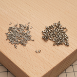 Хольнитены короткие для комплектов фурнитуры серии Birkin/Kelly, цвет серебро (Комплект 5 шт)