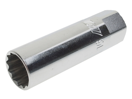 Головка свечная 3/8" 16мм 12-ти гранная с пружинным фиксатором JTC