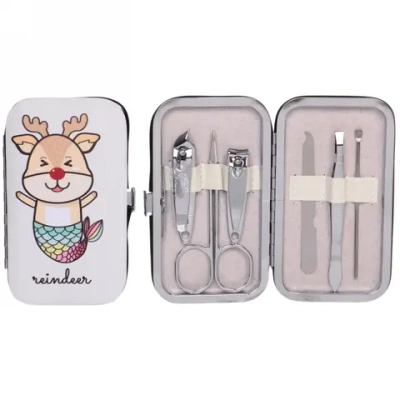 Набор для маникюра в футляре 6 предметов «Оленёнок Дэри»,11*6,5см