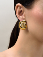 Пусеты Shell Elegant Gold