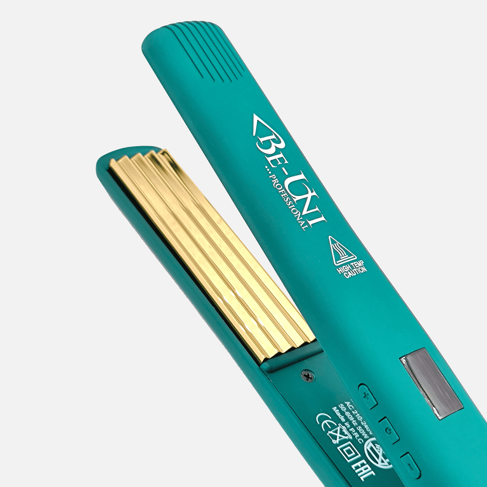 Щипцы-гофре 25 мм BE-UNI V131 Gold титановые 60-230°C