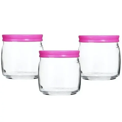 Банка для продуктов стеклянная в наборе 3шт 650мл «Чешни» 43003