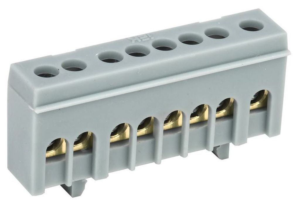 Шина L "фаза" в корп. изоляции на DIN-рейку ШНИ-6х9-8-К-Ср IEK YNN10-69-8KD-K02 Шина L "фаза" в корп. изоляции на DIN-рейку ШНИ-6х9-8-К-Ср IEK YNN10-69-8KD-K02