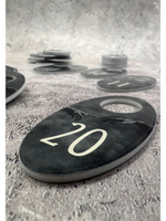 Номерки для гардероба акрил 4х7 см