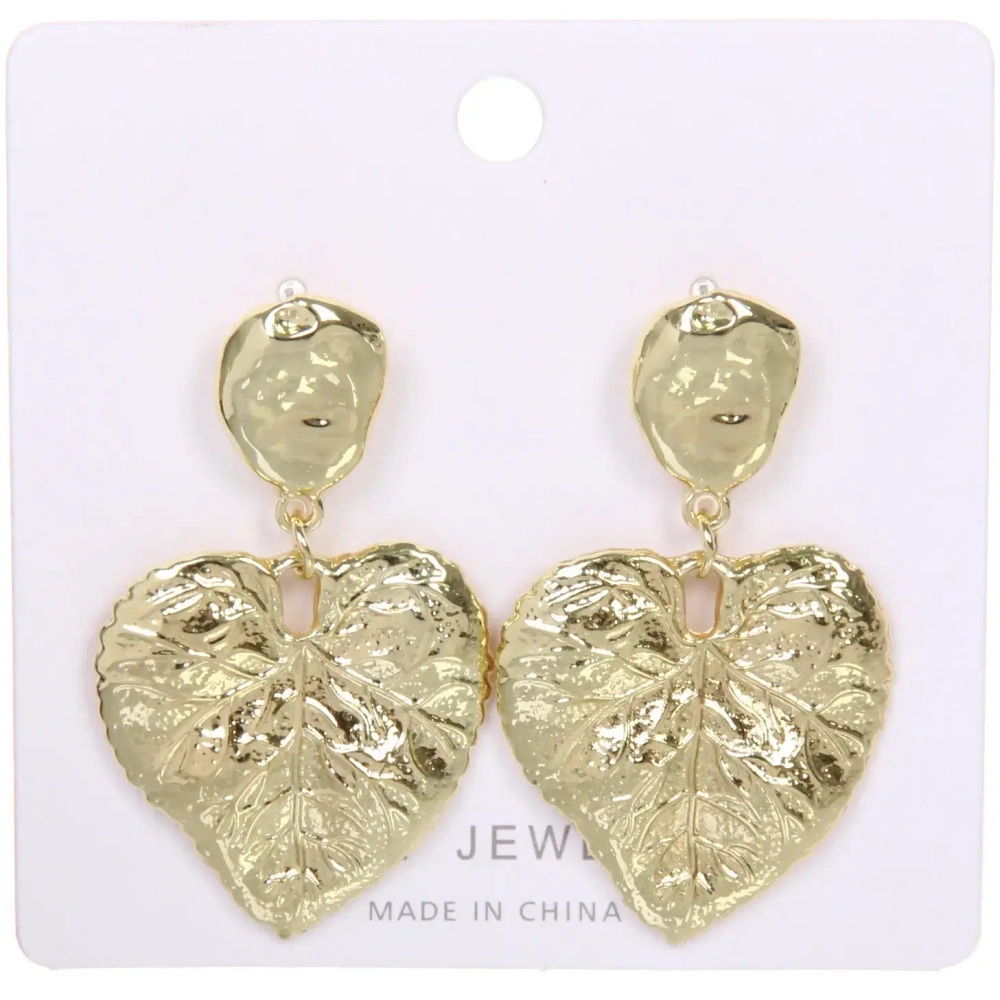 Серьги «ЭЛЛОДИ», листья, цвет золото и серебро, 3*5см