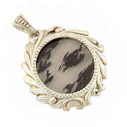 Кулон "Виньетка" обсидиан пейзажный асс.