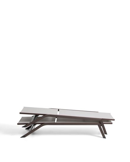 Шезлонг Capraia из коричневого алюминия