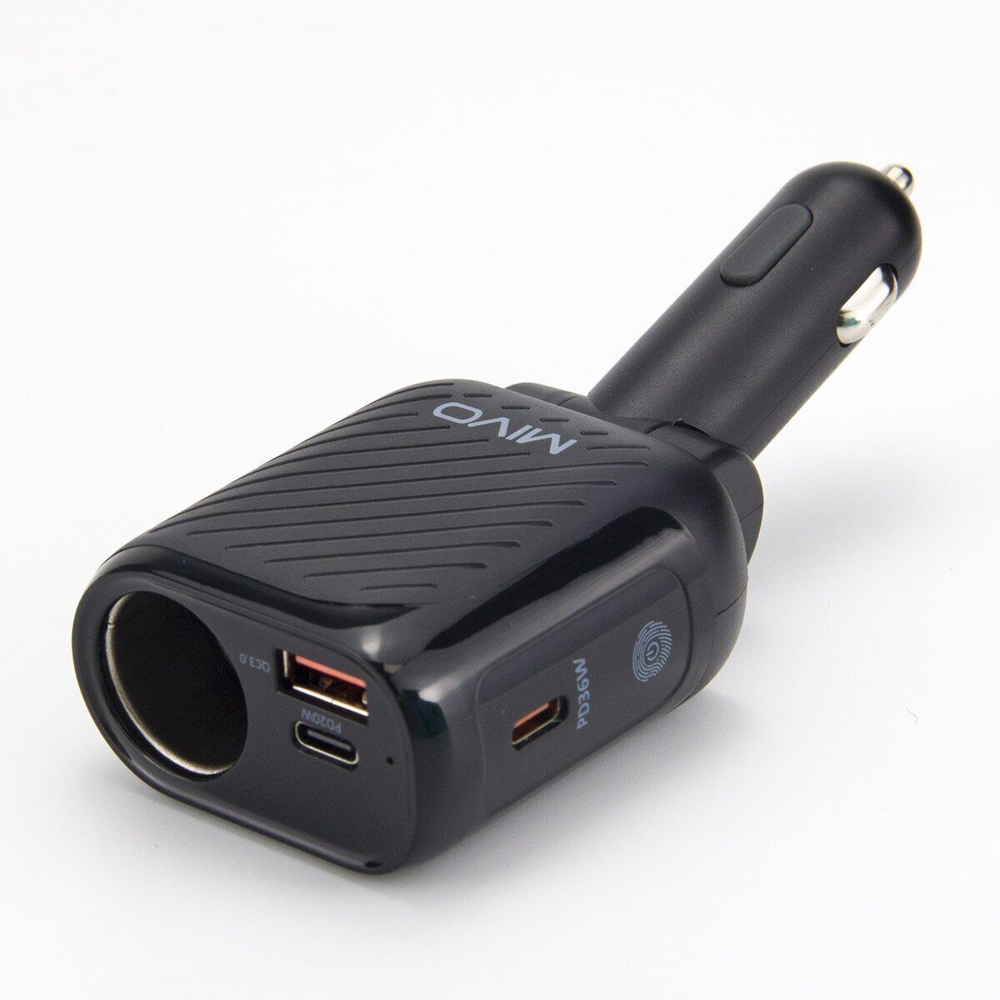 Разветвитель авто Mivo MU-202 (1гн.+З/У QC3.0+PD3.0)