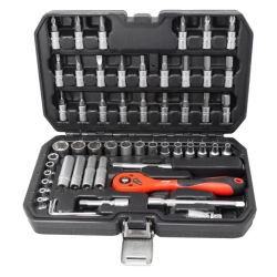 Набор инструментов 56пр 1/4''(6гр) (4-14мм, Е4-Е10) DISEN DS-2571-5