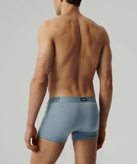 Трусы мужские боксеры (3шт), Atlantic 3MH-215, бамбук, темно-синий + голубой + графитовый