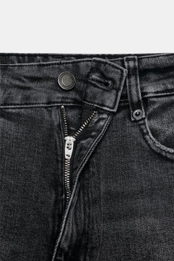 ZARA ДЖИНСЫ WIDE LEG С ВЫСОКОЙ ПОСАДКОЙ — ZW COLLECTION, СЕРЫЙ