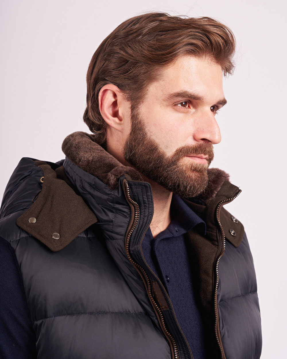 Куртка пуховая с капюшоном MOORER