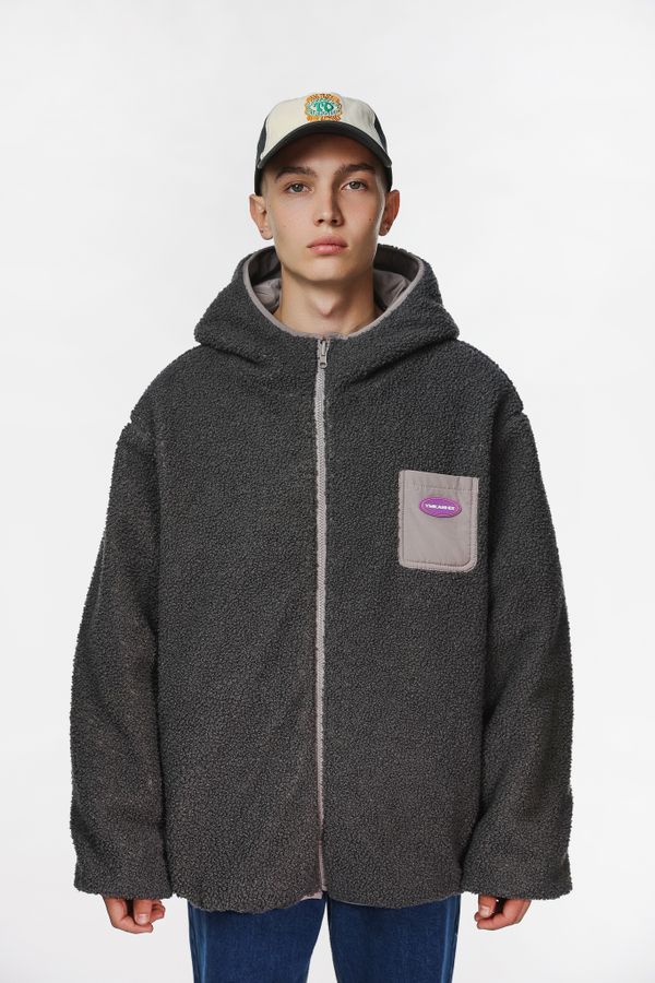 Куртка двухсторонняя Liner серая - фото 3