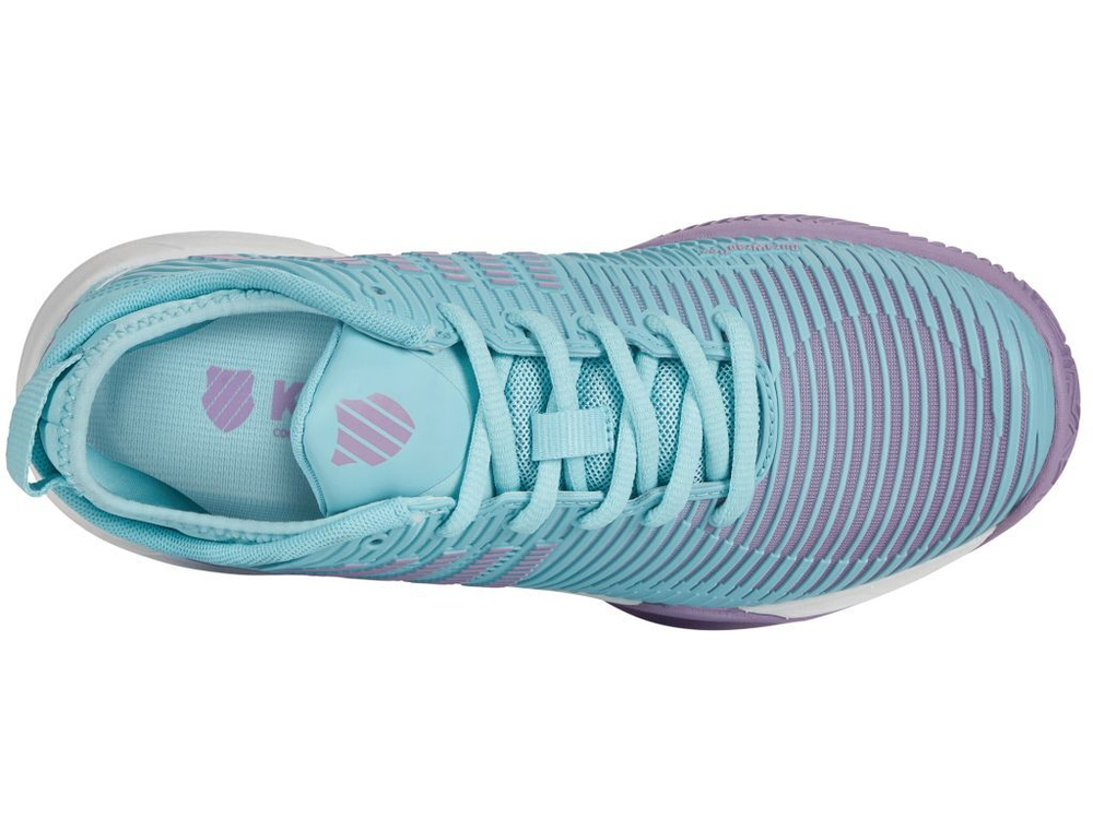 Женские Кроссовки теннисные K-Swiss Hypercourt Supreme HB - white/sapphire/pink