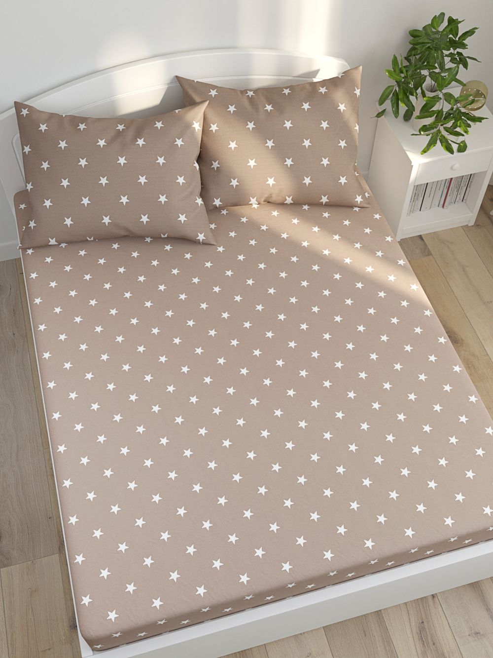 Простынь на резинке Сказка "Nevada" 180х200 см, поплин