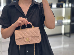 Chanel Mini Flap Bag with Top Handle 20 cm