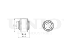 Сайлентблок внутренний заднего верхнего рычага UNIO RMP-20031