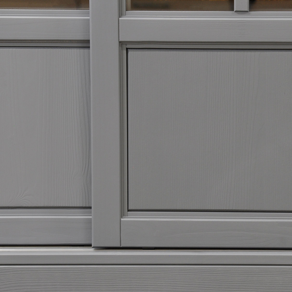 Шкаф-витрина деревянная Лэйквью 103х41х139 см с подсветкой, сервант с 2 раздвижными дверями из массива сосны