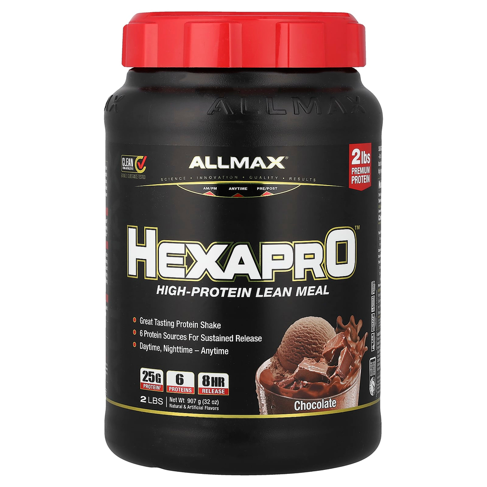 ALLMAX, Hexapro™, высокопротеиновая нежирная мука, со вкусом шоколада, 907 г (2 фунта)