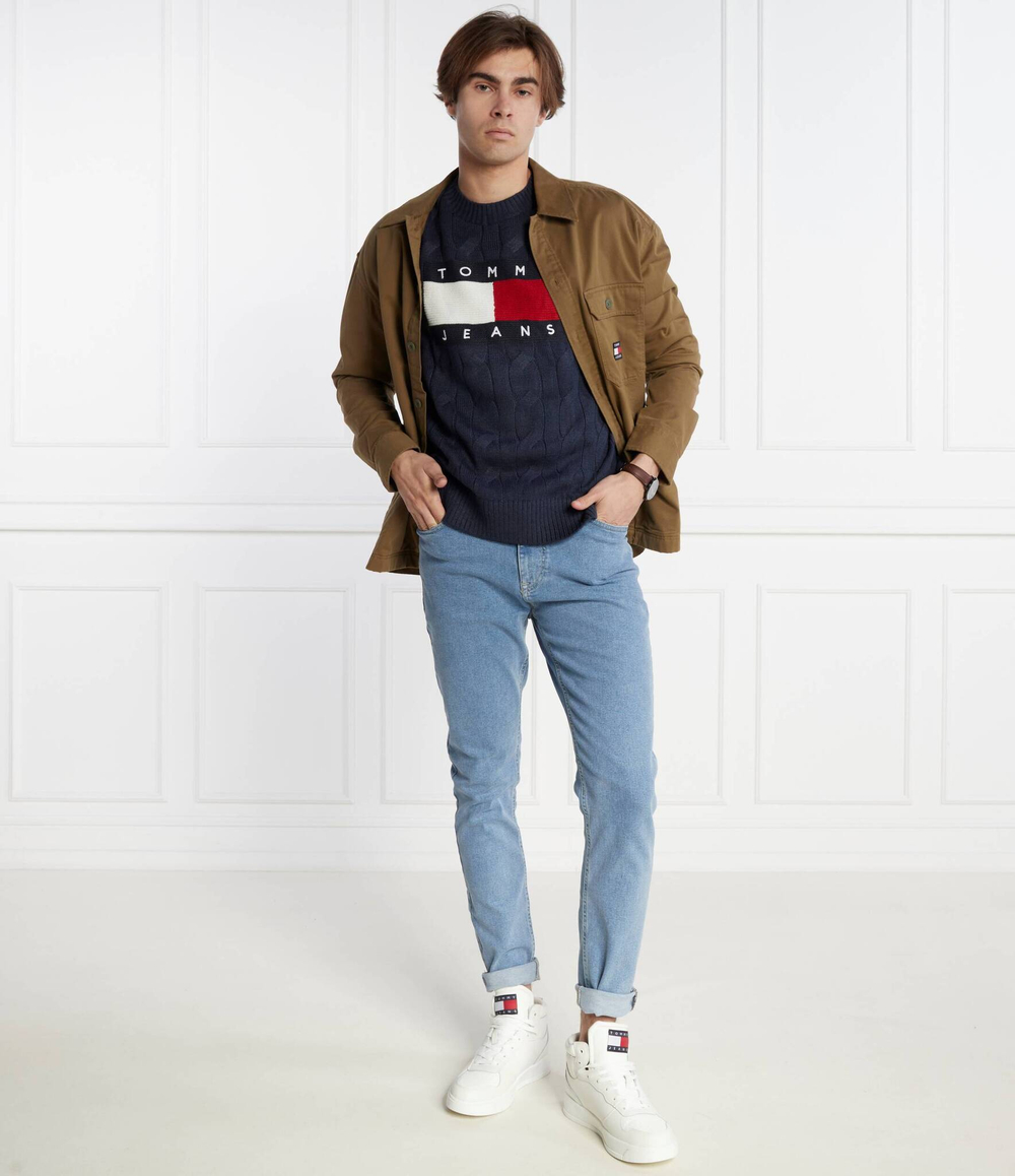 Свитер Tommy Jeans - темно-синий(DM0DM17762)