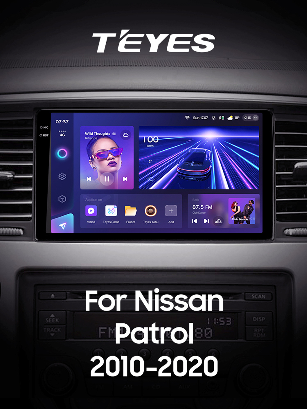 Teyes CC3 2K 9"для Nissan Patrol 6 2010-2020