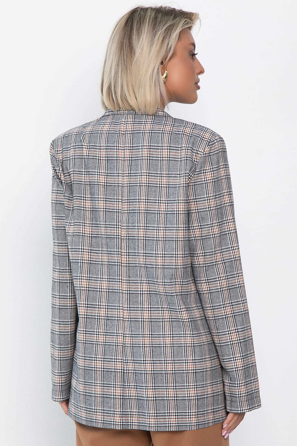 Жакет Нэри (корица/клетка) Б14110-33М LT Collection