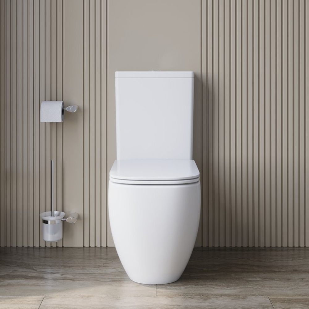 Унитаз-компакт безободковый со смывом TORNADO BelBagno LUCE-TOR