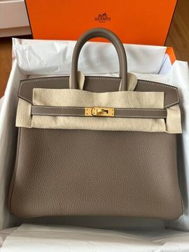 Сумка Hermes Birkin 25 Etoupe Togo Gold Hardware 