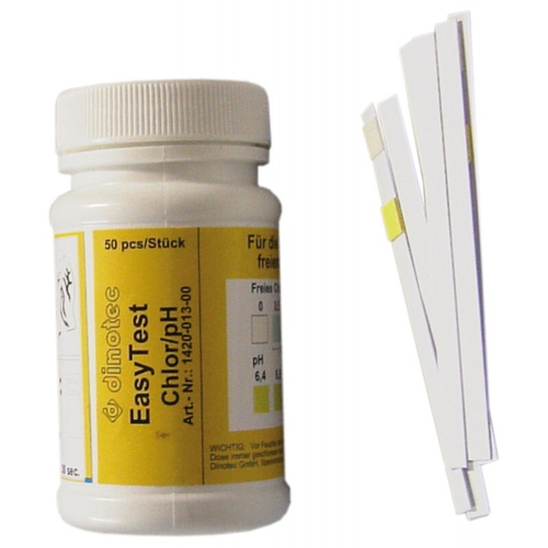 Easytest Chlor 2 в 1, Свободный Cl, pH, упаковка 50 полосок/1420-013-00