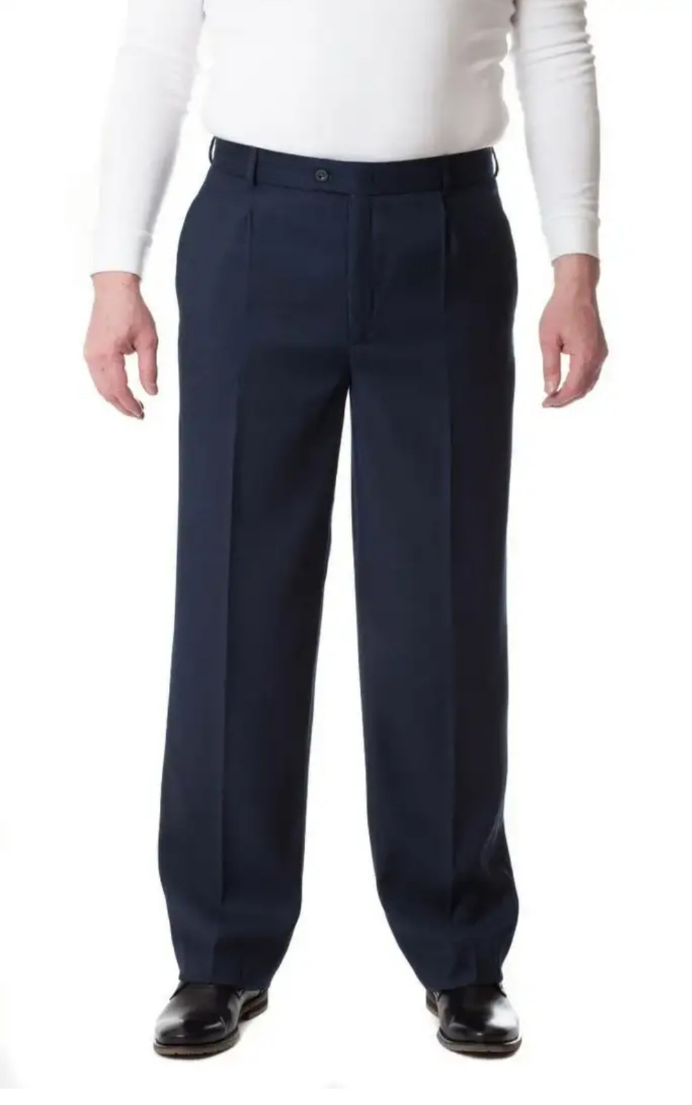 Брюки мужские синие тёмно-синие классические классика теплые утепленные на флисе толстые зимние чёрные с начёсом