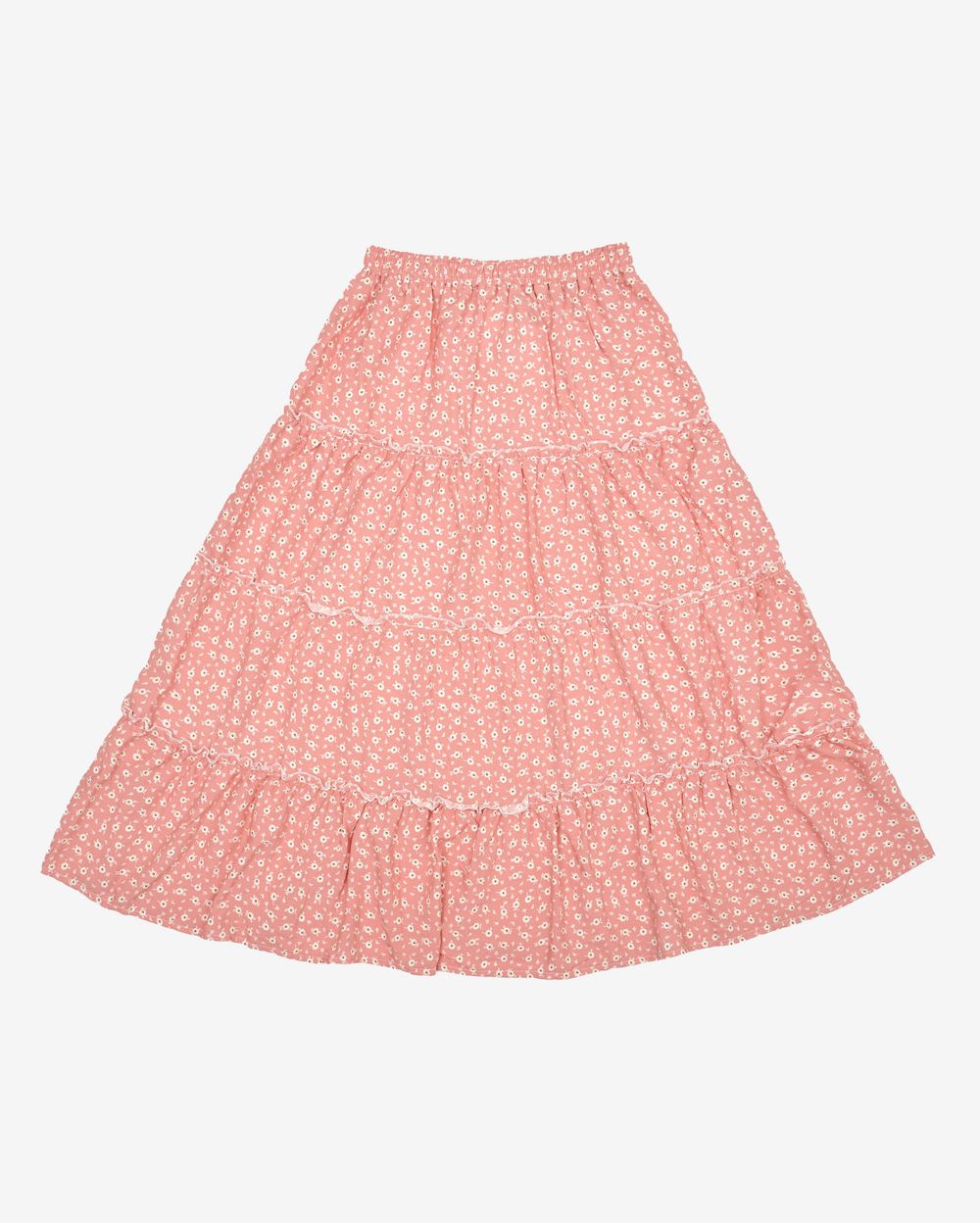 Юбка One Two Long Tiered Pink Flower