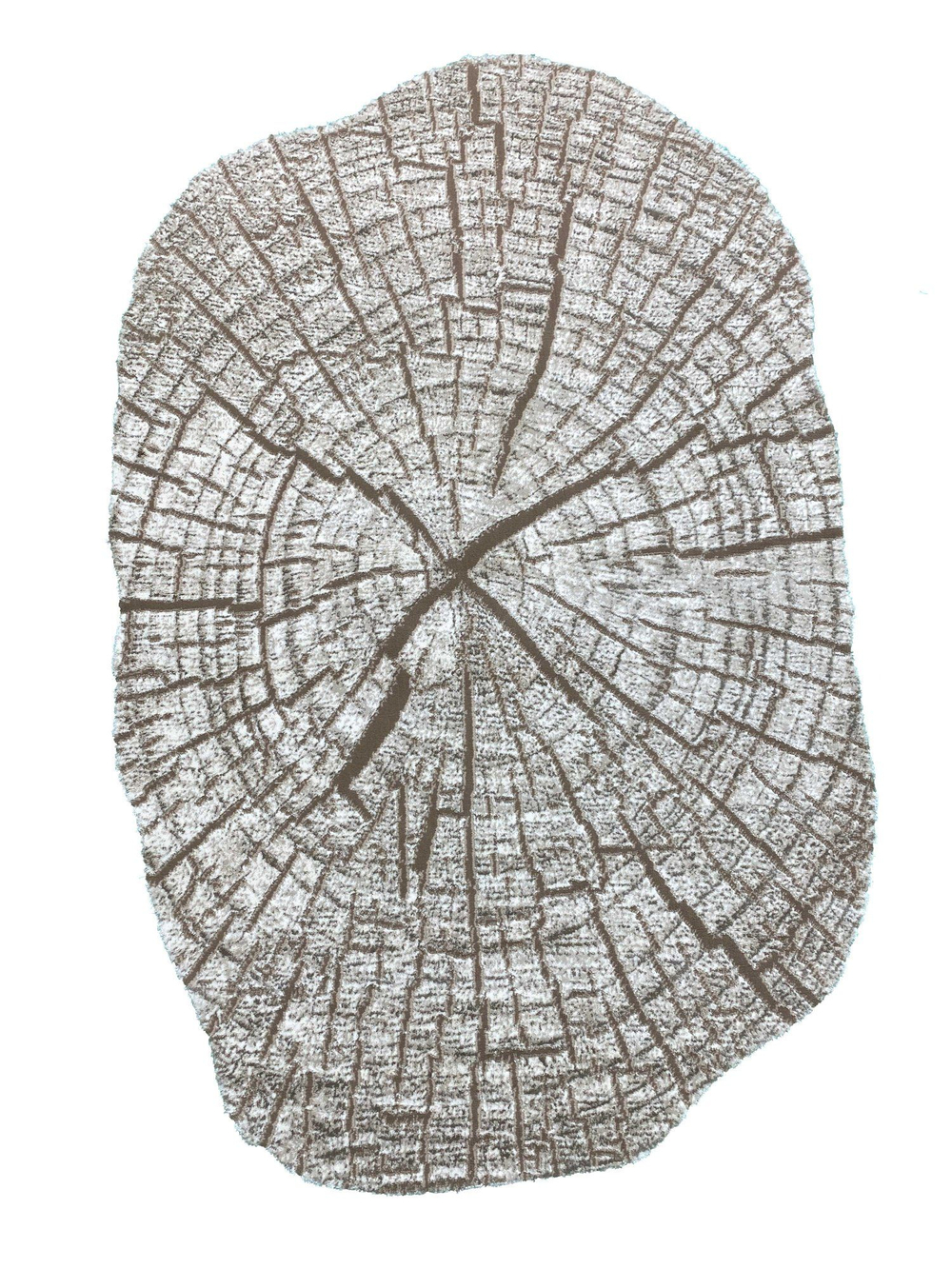 Ковер Safir 00839A Brown Нестандартная (1.16 х 1.8)