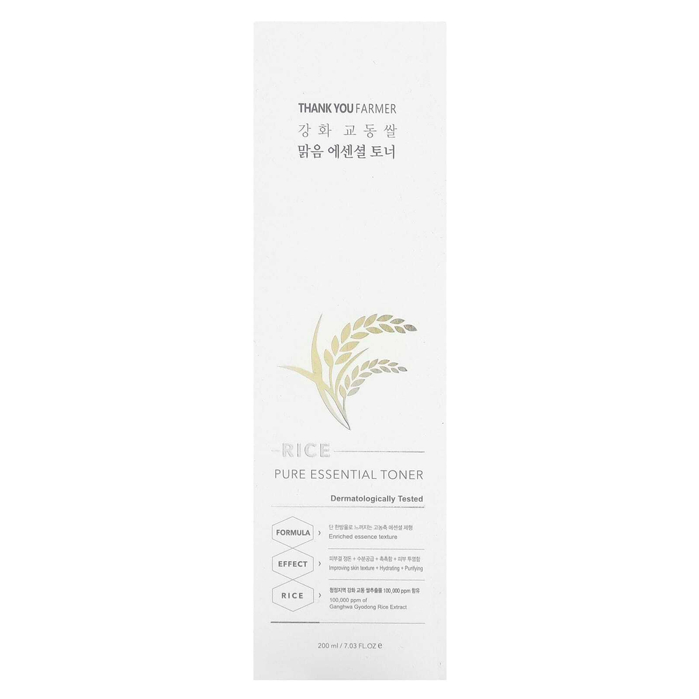 Thank You Farmer, тоник с чистым рисом, 200 мл (7,03 жидк. унции)