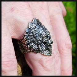 Кольцо "Жрец" мельхиор , чернение