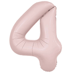 Шар фольгированный Цифра 4 101 см (Розовый)