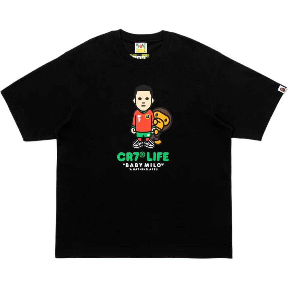 A Bathing Ape Bathing Ape Cr7 Life Футболка Bap Ss26 105 черный