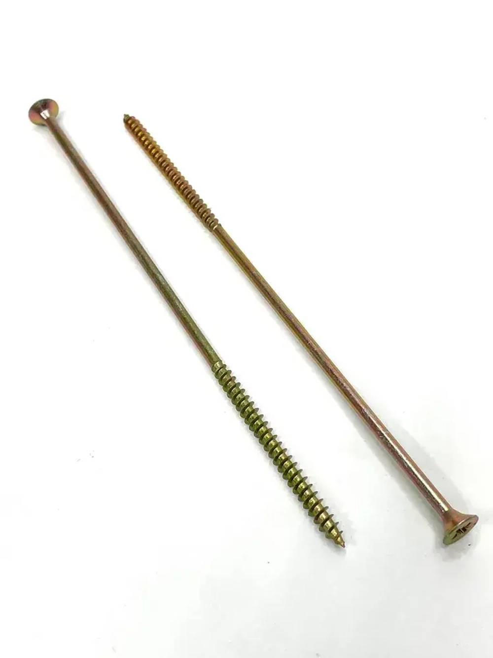 Саморез жёлтый универсальный, частая резьба, 6х200 20 шт.