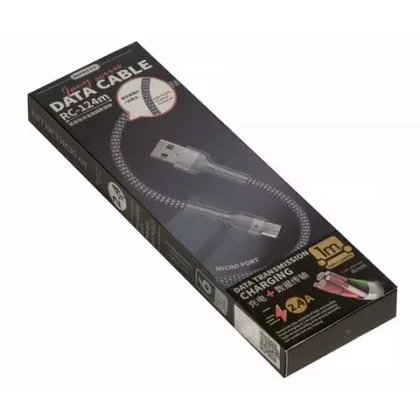 Кабель 1m USB/Micro 2.4A RC-124m Remax silver